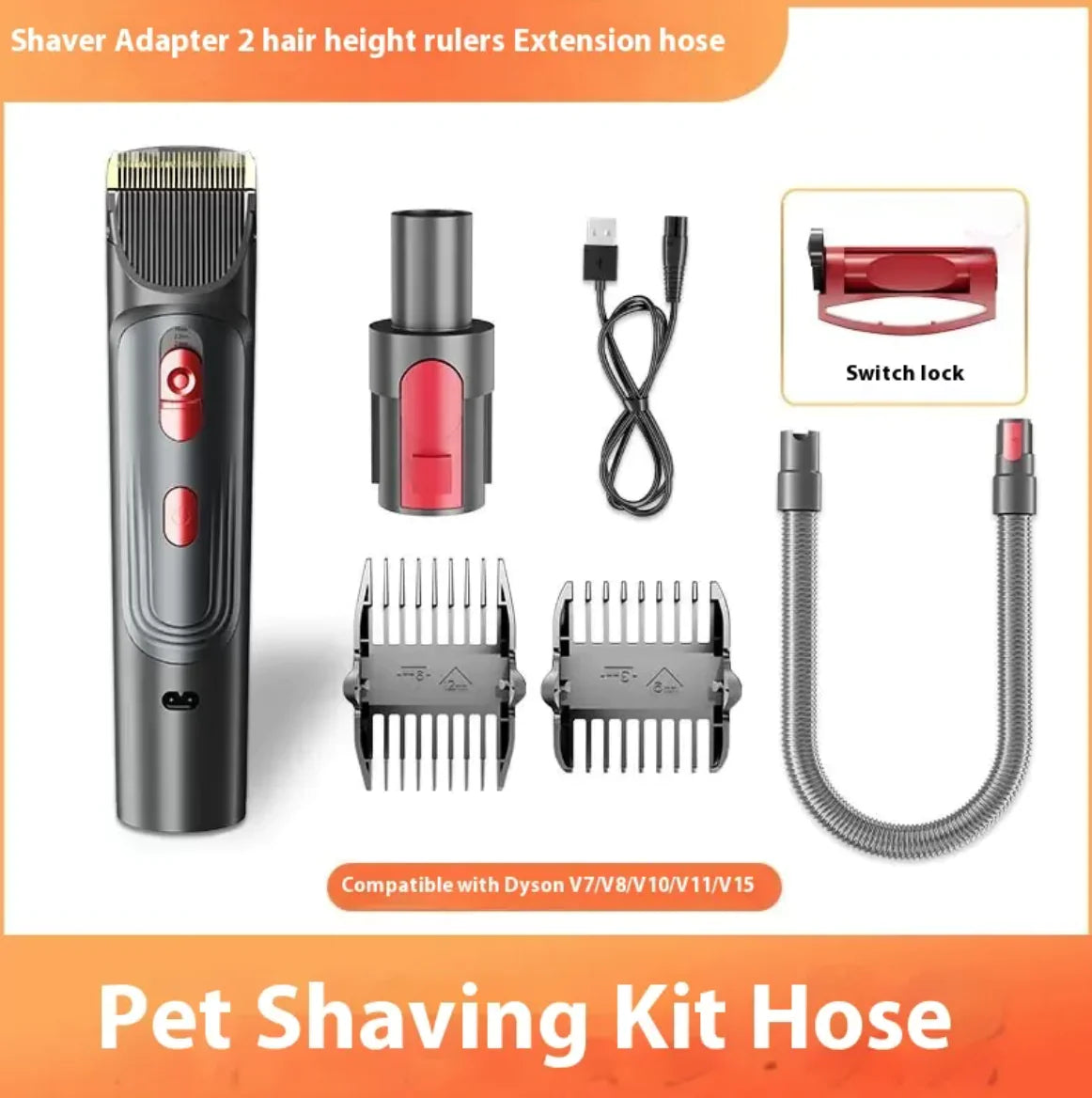 Complete Pet Grooming Kit with Hair Vacuum for Cats and Dogs