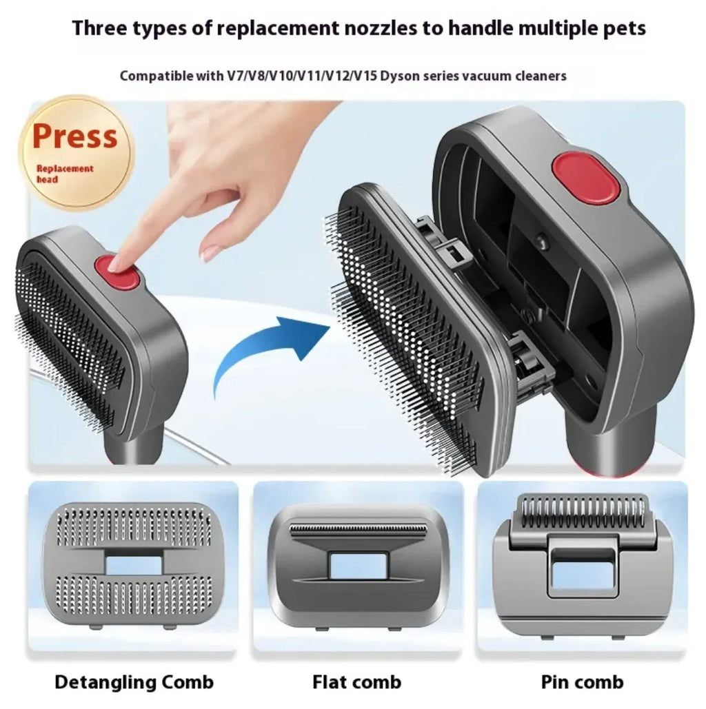 Complete Pet Grooming Kit with Hair Vacuum for Cats and Dogs
