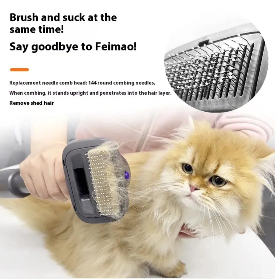 Complete Pet Grooming Kit with Hair Vacuum for Cats and Dogs